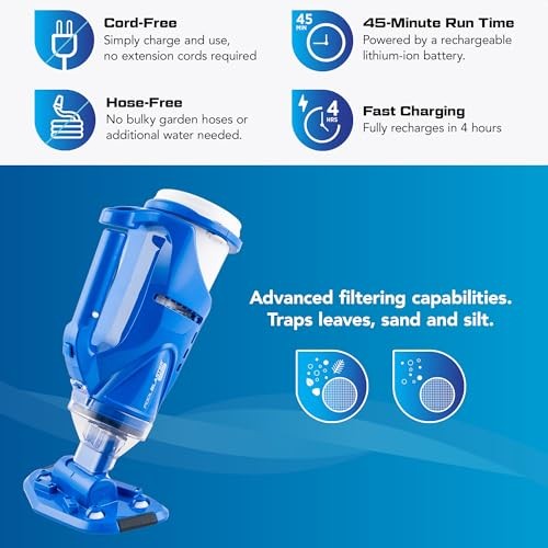 Catfish (Gen 2) Cordless Spa & Hot Tub Vacuum, More Power & Catfish Gen 2