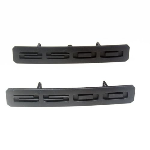 6Pcs Replacement for 2024-2025 Sierra 2500HD AT4 Emblem Bumper Matte Black Red