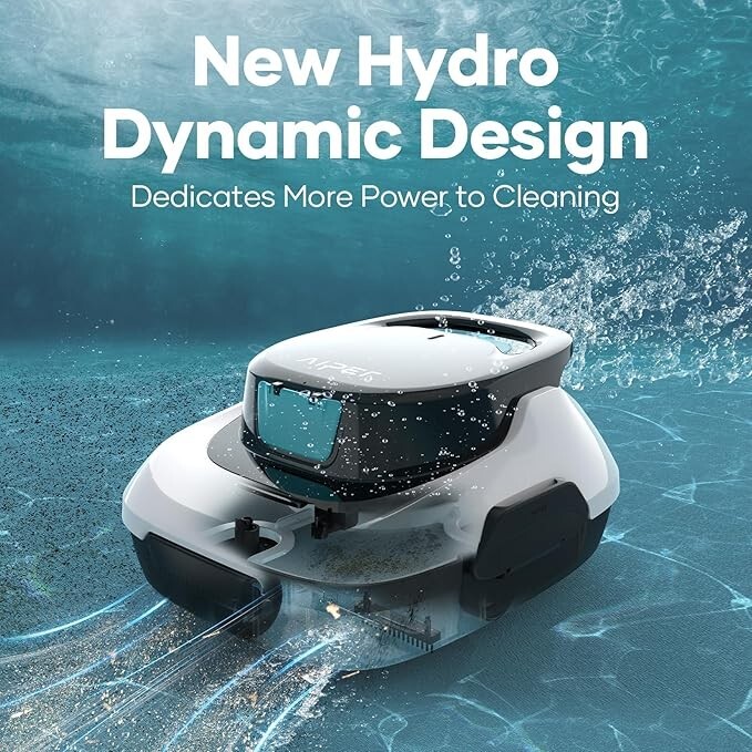 AIPER Pool Robotic Cleaner Cordless Pool Vacuum with Automatic Self-Parking