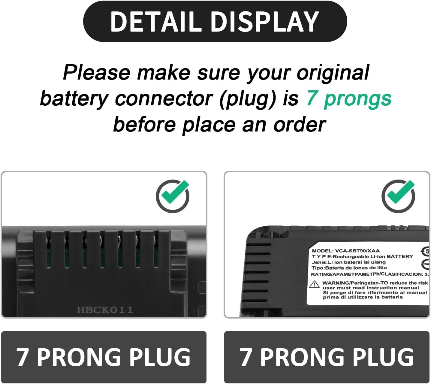 Replacement for Samsung VCA SBT90 VCA SBTA60 VCA SBT90E VCA SBT90EB Battery