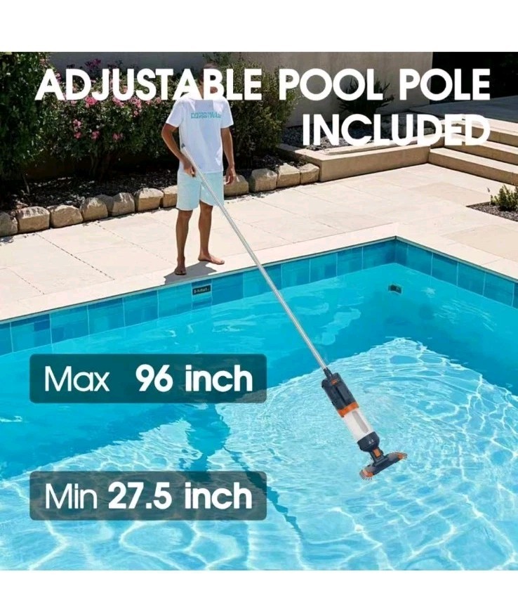 POOL BLASTER POWERFULL SUCTION Centennial Cordless Pool Spa Vacuum Handheld NEW