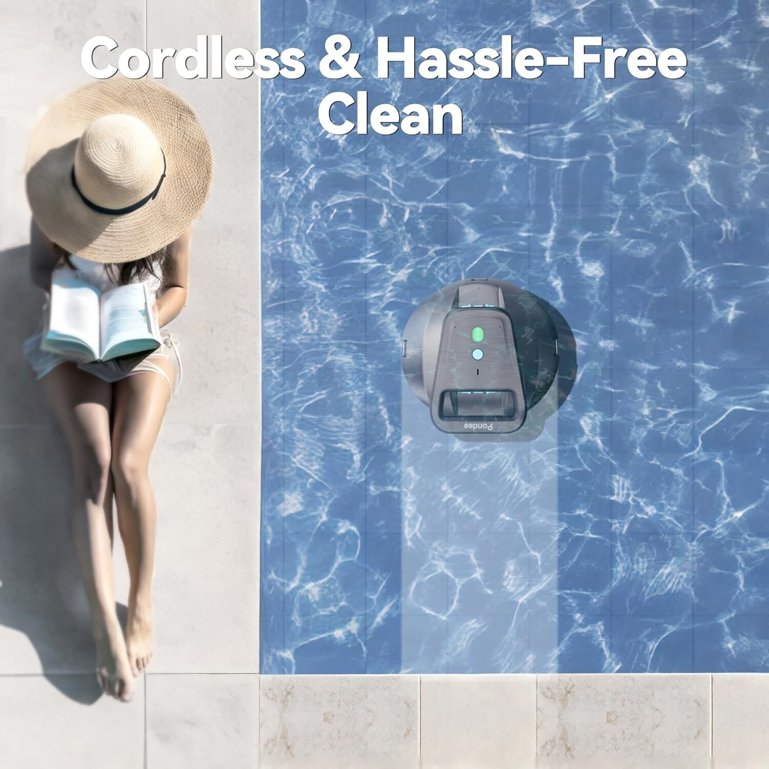 X1 Pool Vacuum Robot, Cordless Robotic Pool Cleaner with 120 Mins Runtime