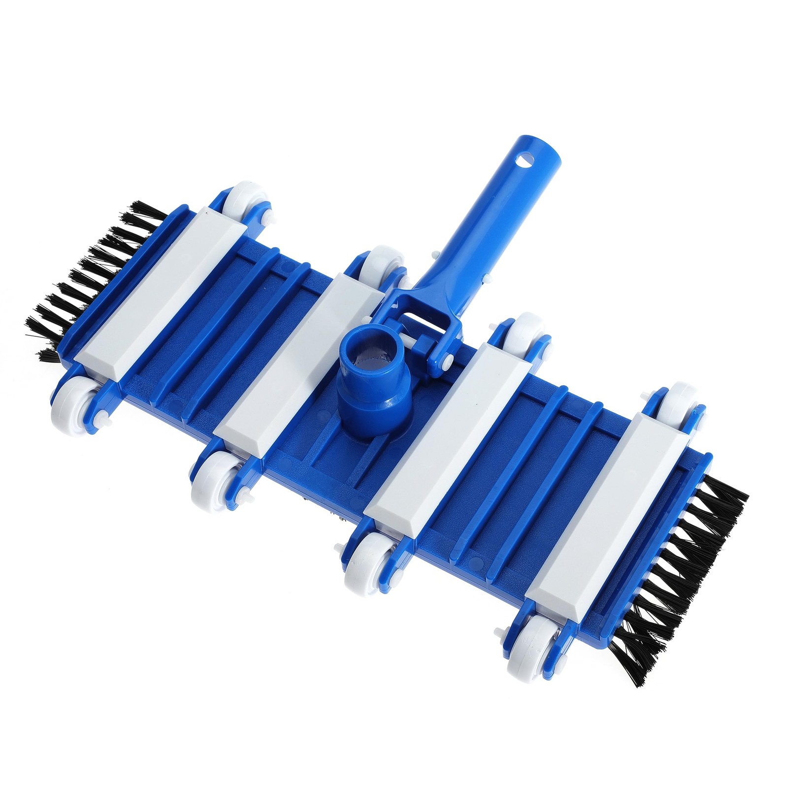 14&Prime; Heavy Duty Pool Vacuum Head with Brushes & Aluminum Handle Connector