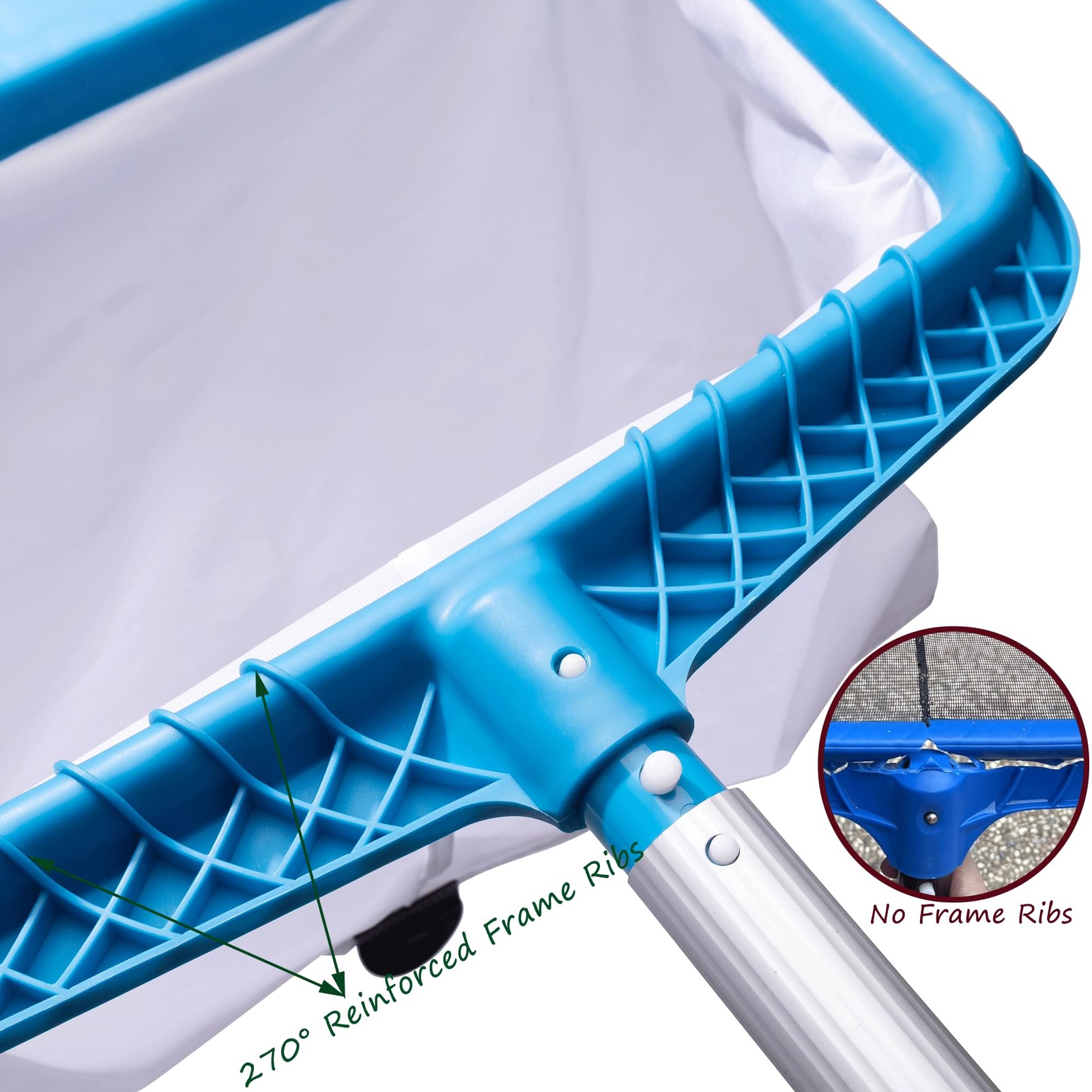Professional Pool Skimmer Net for Cleaning Pollen, Bugs, and Leaves