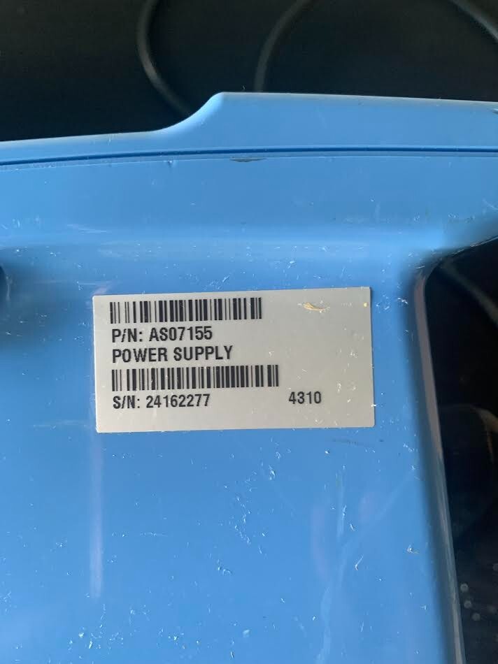 WATER TECH/BLUE DIAMOND/AQUATRON POWER SUPPLY P/N: AS07155,S/N 24162277 (USED)