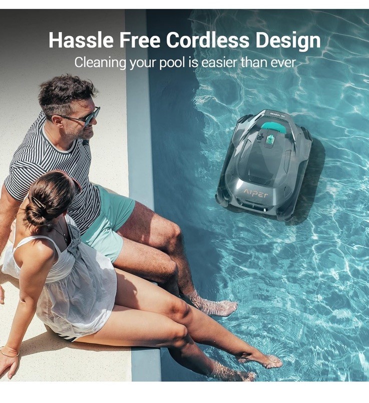 💧Aiper Seagull Plus Cordless Robotic Pool Cleaner Brand New 110 Min. Run Time