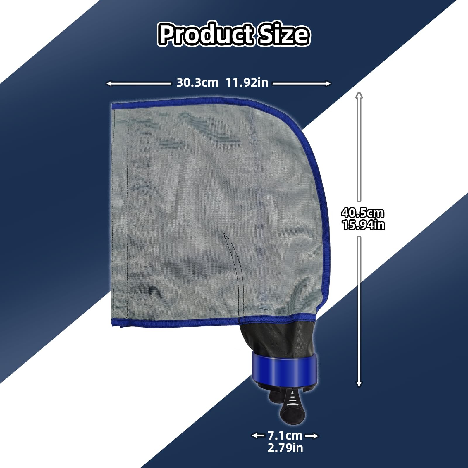 Pool Cleaner Bag 3900 Replacement Double Chamber Nylon Zipper Wide Hook Loop 5 L