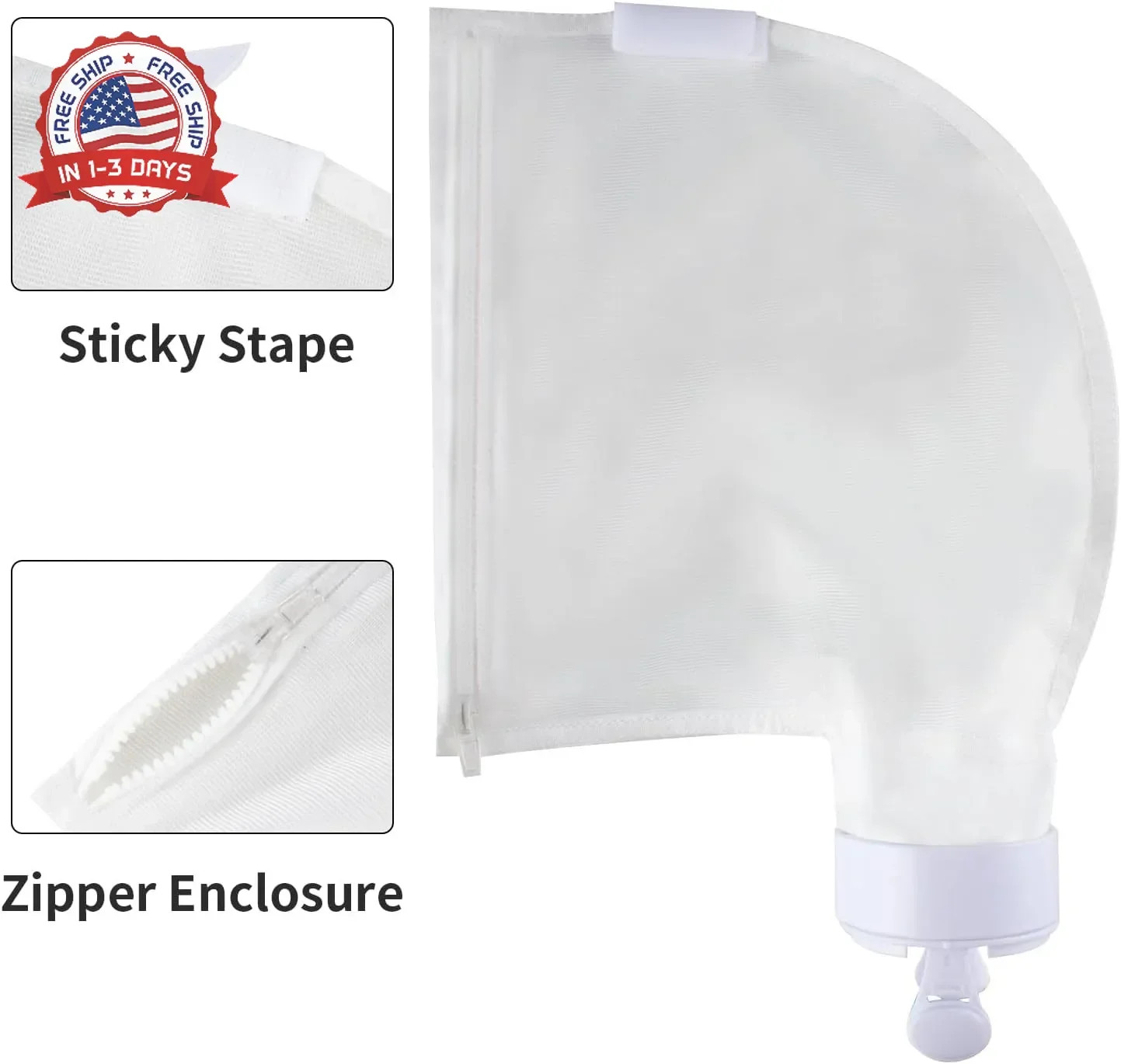 Pool Cleaner Bags Compatible with Polaris 280/480 Pool Vacuum Cleaner or Filter