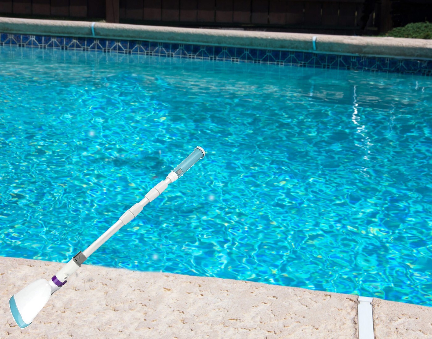 Kokido Lektra Vac K940CBX Battery Powered Swimming Pool Vacuum Broom Cleaner