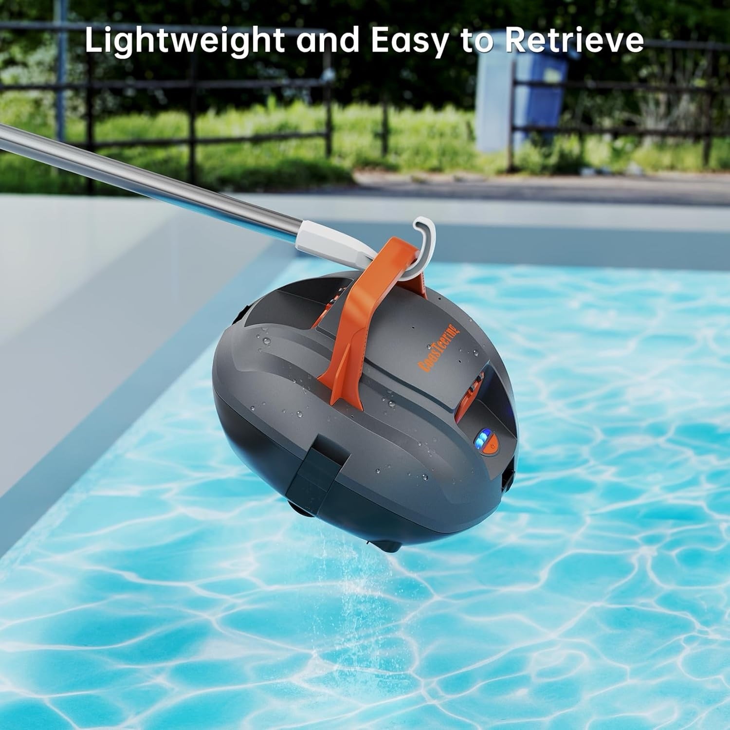 Robotic Pool Cleaner, Cordless Pool Vacuum Robot with 120Mins Runtime,
