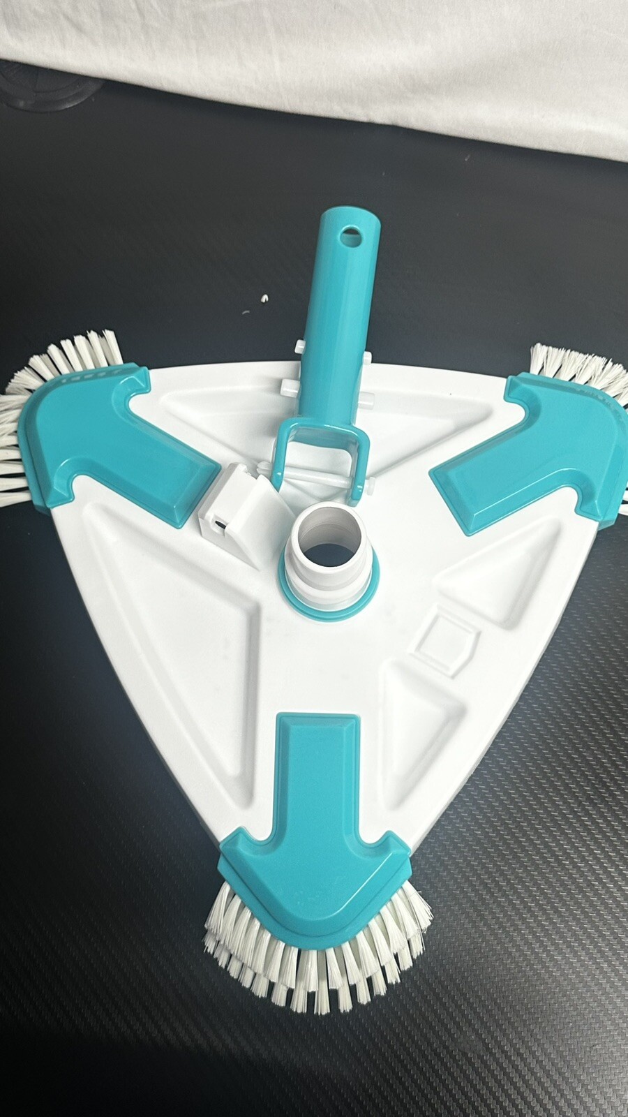 Pool Vacuum Head, Weighted Triangle Shape with Universal Rotatable hose