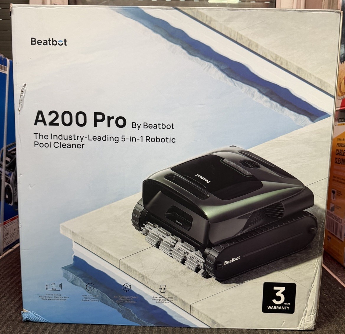 BEATBOT A200 PRO – ROBOT (5-in-1) VACUUM POOL CLEANER…NEW!!…FREE S&H!!!
