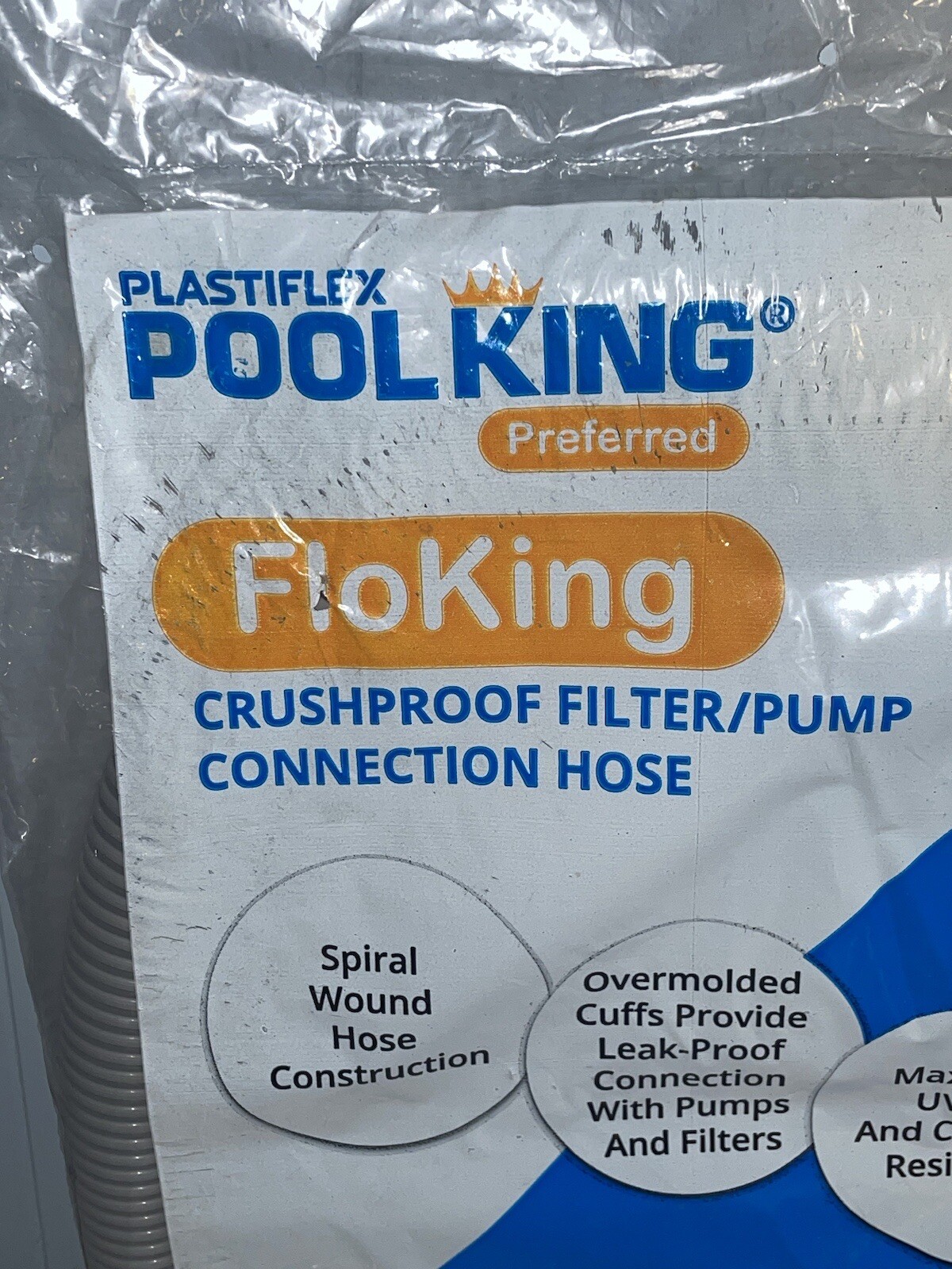 Plastiflex Deluxe FloKing Swimming Pool Filter Connection Hose – 3&prime; x 1.25&Prime;