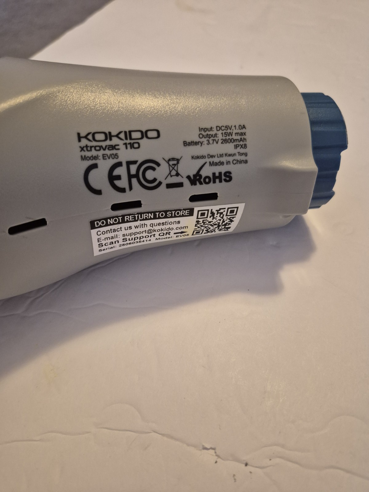 KOKIDO POOL VACCUM xtrovac 110 Model EV05 New But Untested Make Offer