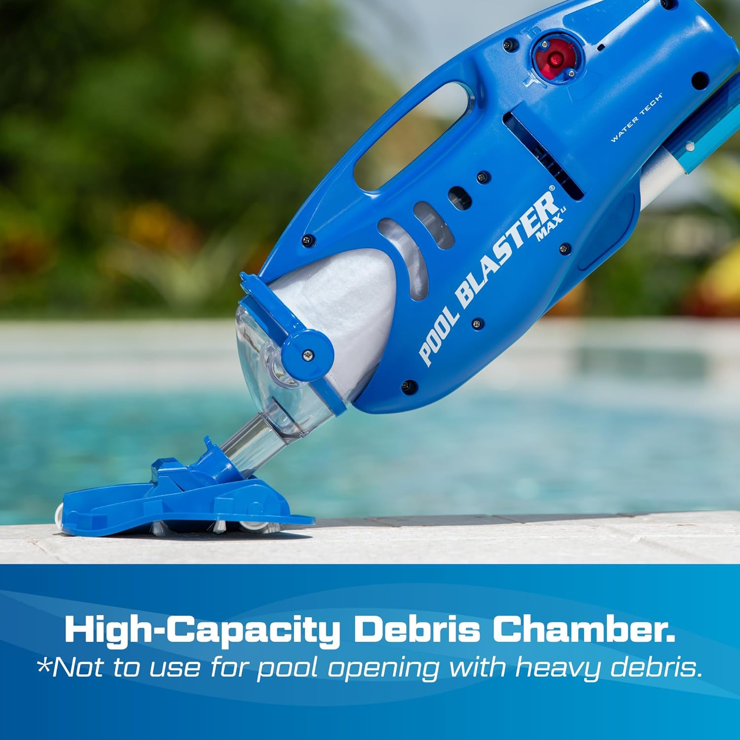 Max Cordless Pool Vacuum for Deep Cleaning & Strong Suction, Handheld Rechargeab