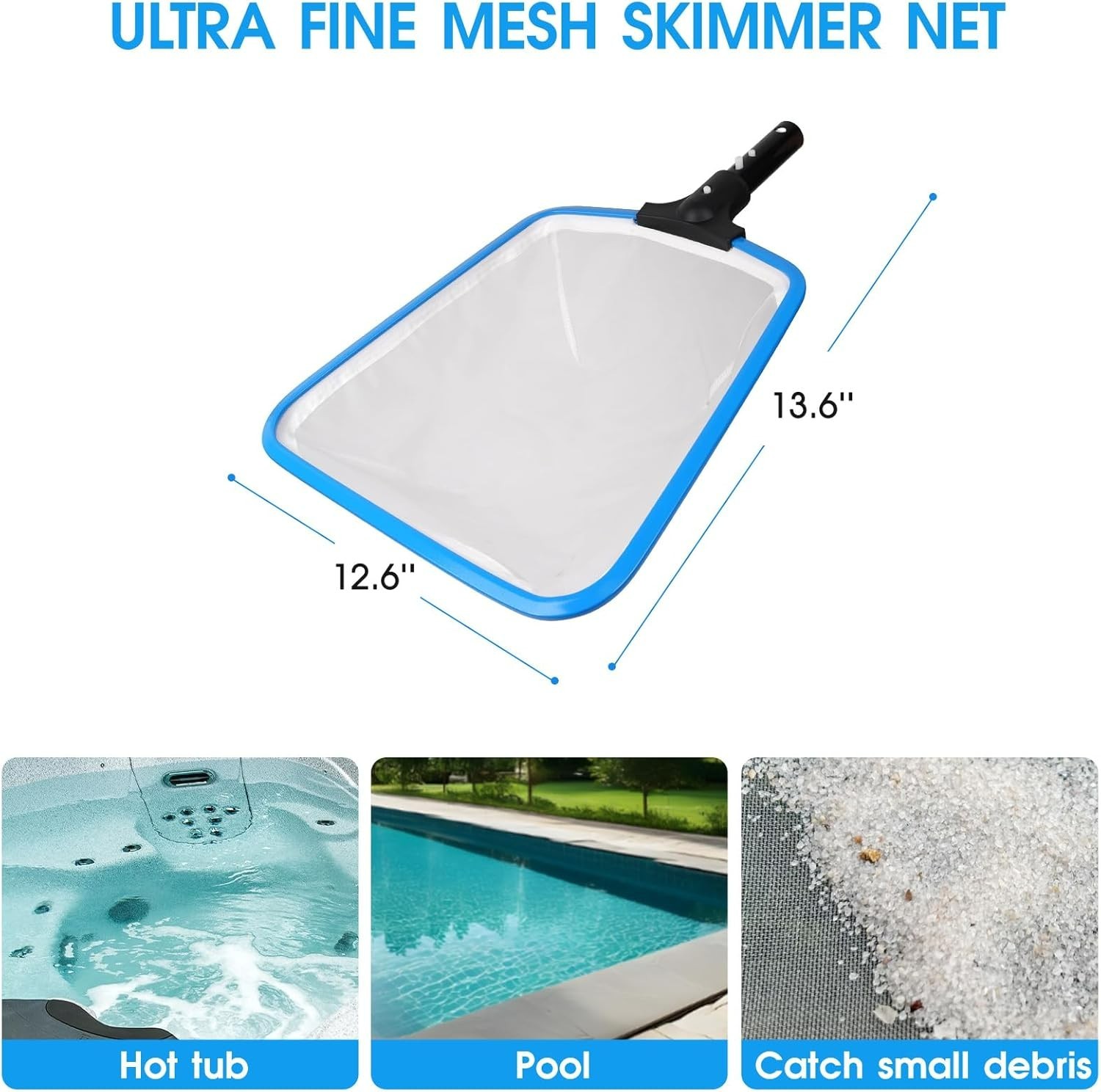 TidyMister All in One Pool Cleaning Kit – 18 » Repairable Pool Nylon Net & 18