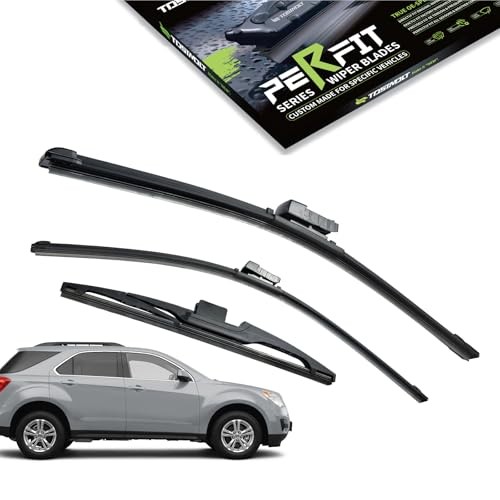 3pcs Front+Rear Direct Fit Windshield Wiper Blades Compatible With 10-17 Chevy