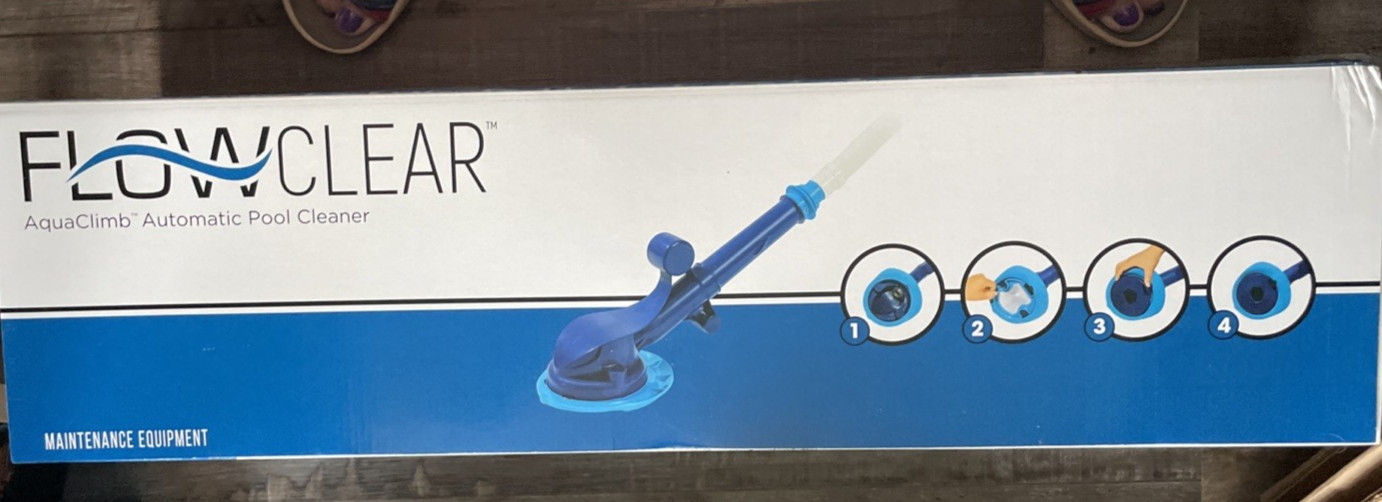 Flowclear AquaClimb Automatic WaterPowered Above Ground Pool Cleaning Vacuum NEW