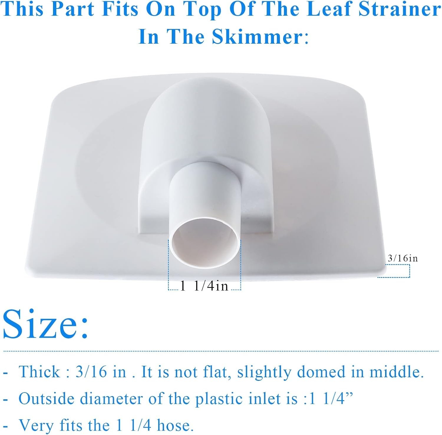 SFX Pool Vacuum Plate Adapter for Summer Waves P58PP1955W05 – Easy Install