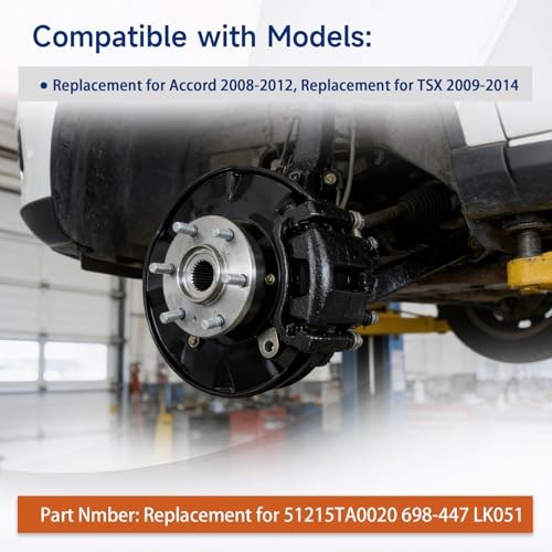 Left Knuckle and Hub Unit Replacement for Accord 2008-2012 Replacement for