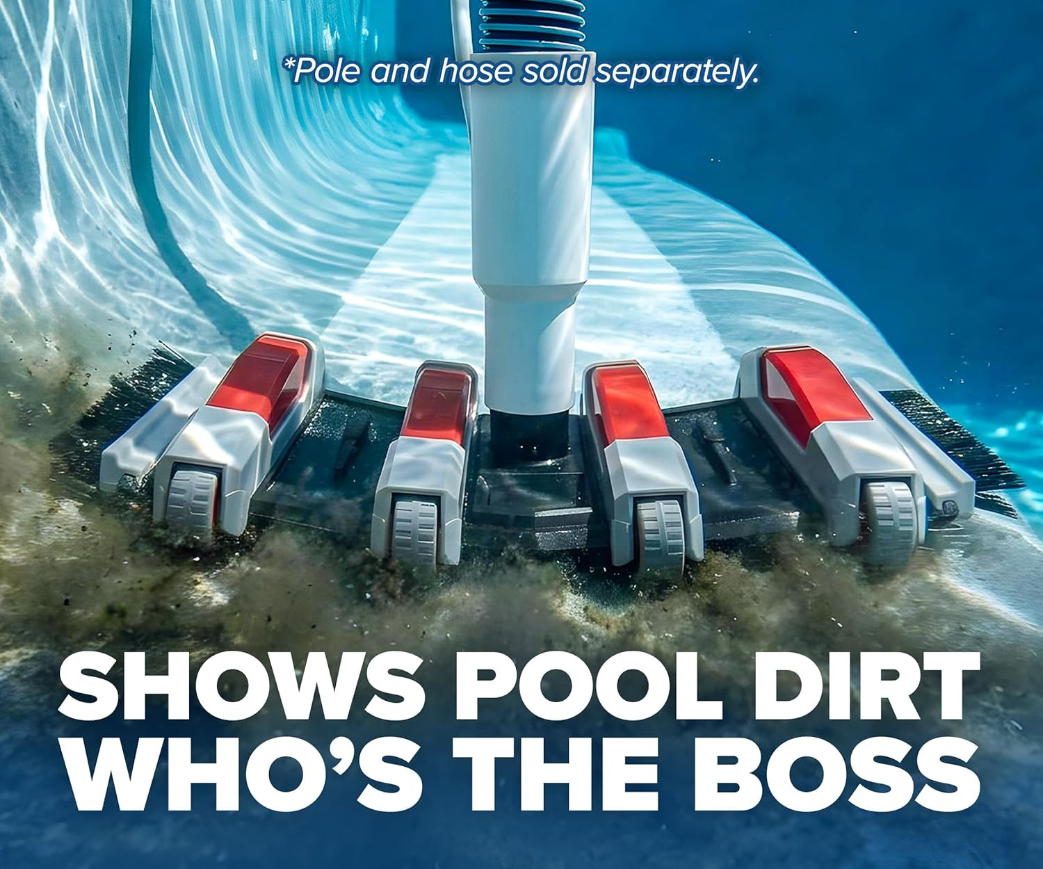 Pool Vacuum Head for Inground & Above Ground Pools // Manual Swimming Pool Vacuu