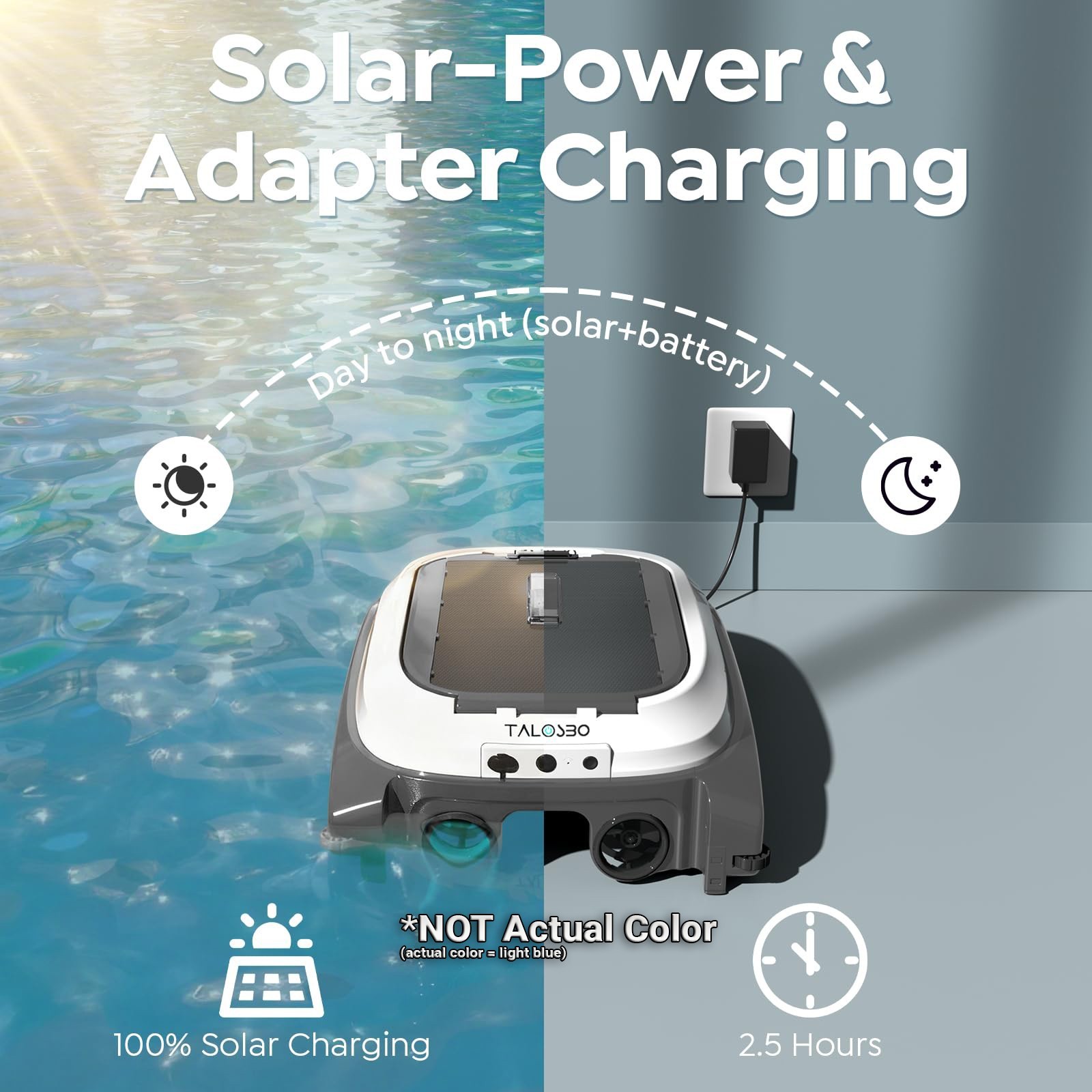 Solar Powered Robotic Pool Surface Skimmer, APP Control, (2026) TALOSBO SK01