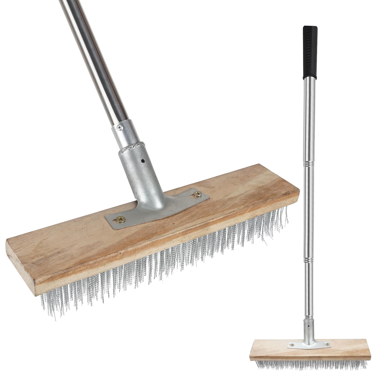 Floor Scrub Brush, Deck Brushes for Scrubbing Heavy Duty, Concrete Scrubber O…