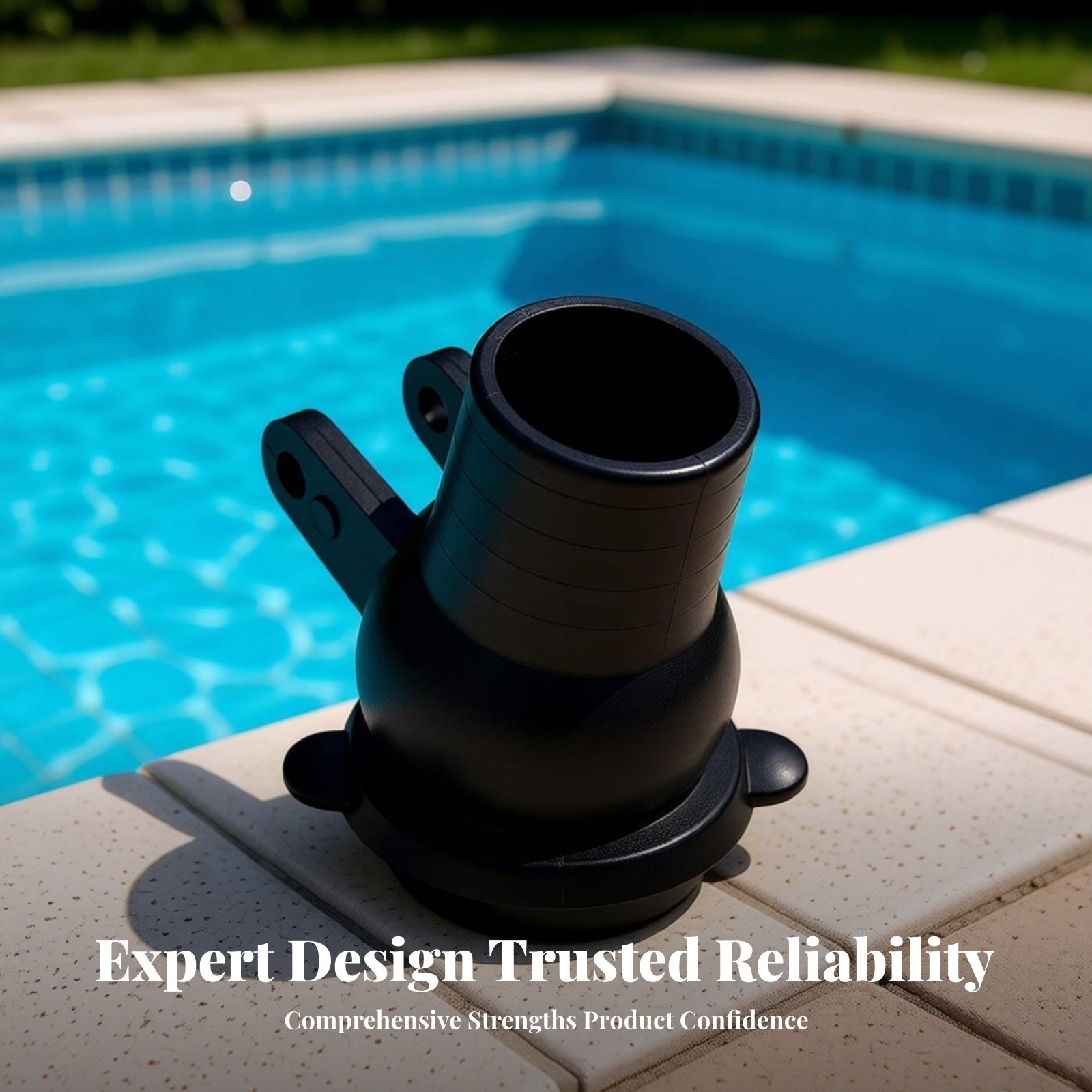Pool Hose Swivel Flared Base Cylindrical Synthetic Cleaner Connector Part