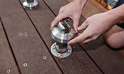 Stainless Steel 2205 Grade Round Frameless Swimming Pool Windscreen Glass Clamp