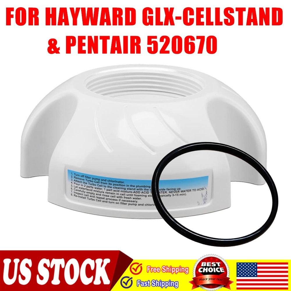 New Pool Salt Cell Cleaning Stand Cap W/ O-ring For Hayward / Goldline T-Cell