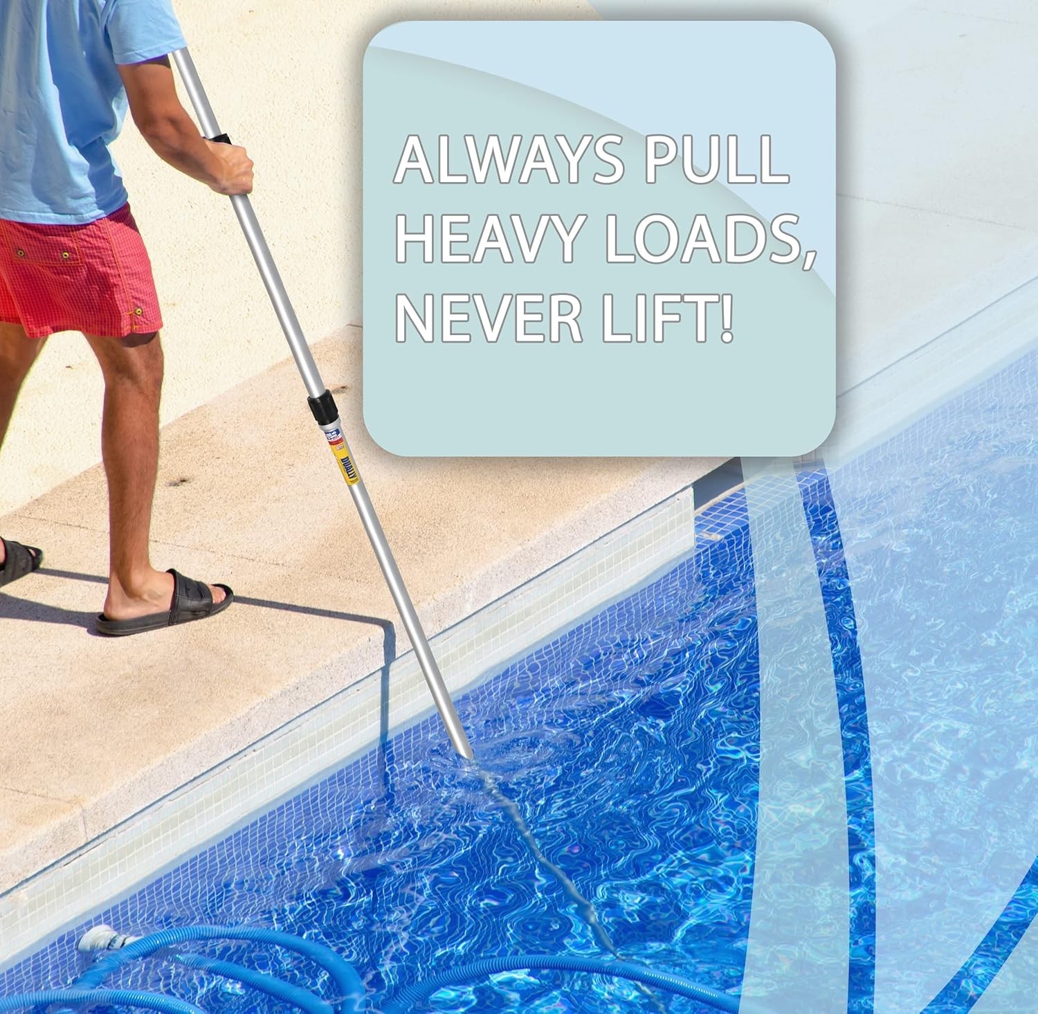 Skimlite Dually 9016 Telescopic Pool Pole 8-16 ft Dual Locking Heavy Duty Alumin