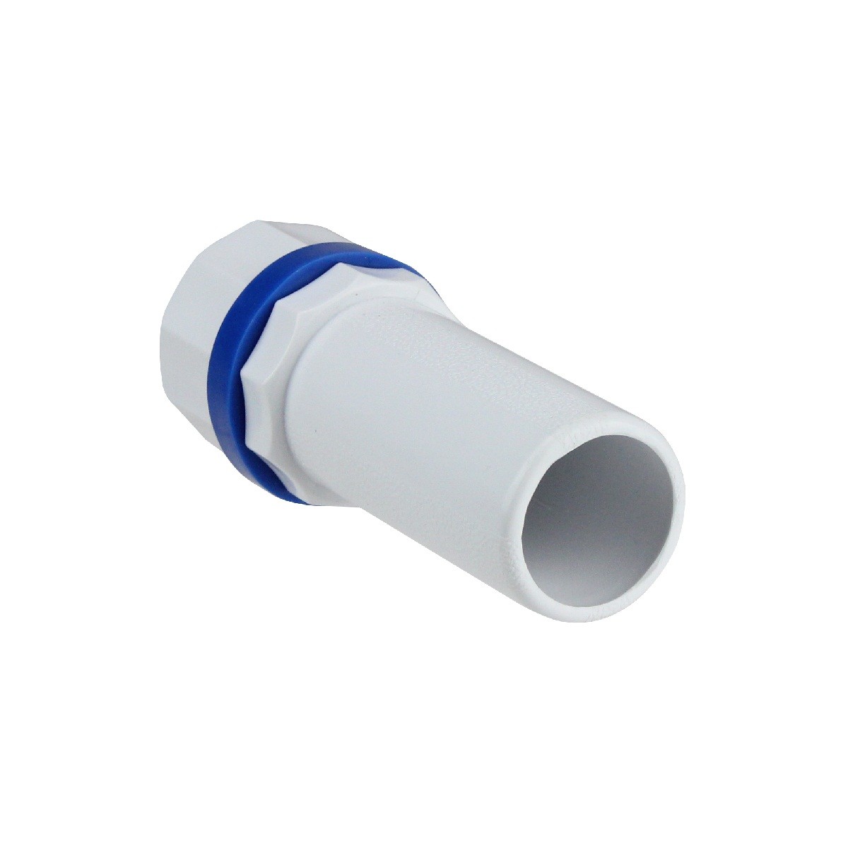 Pool Central 1� White Blue Deluxe Handle for Adjustable Telescopic Pool Poles