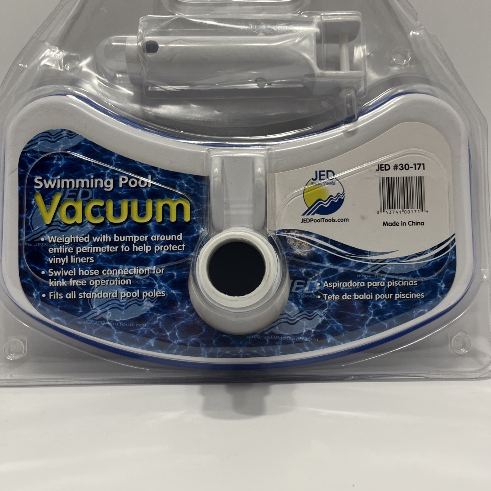 « NEW » JED #30-171 SWIMMING POOL VAC WEIGHTED HEAD/BRUSH WITH BUMPER ALL AROUND