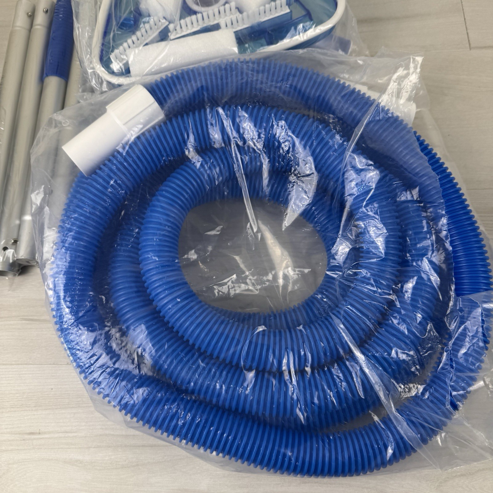 3 Pcs Swimming Pool Cleaning Kit 1-1/4 Inch x 18 ft Pool Vacuum Hose…