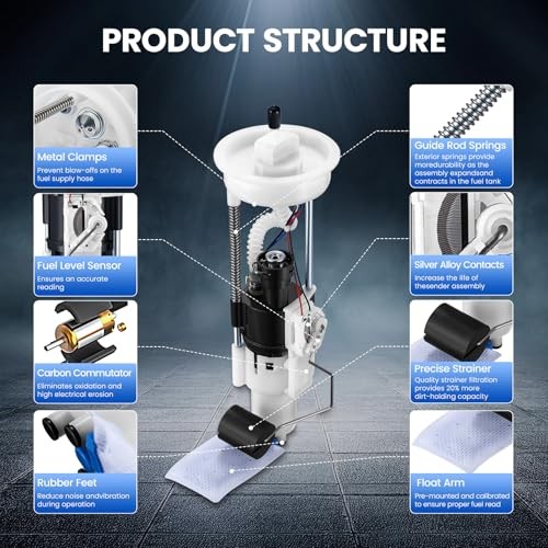 Eletric Fuel Pump Assembly Compatible with Polaris RZR 800 EFI EPS & 47-1011