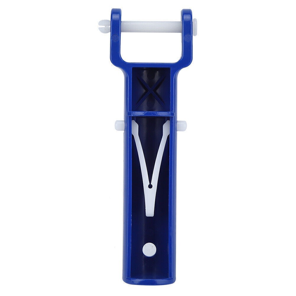 2Pcs Blue Swimming Pool V Shape Clip Brush Head Handle Replacement Pool