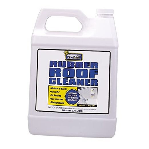 RV Rubber Roof Cleaner – Non-Toxic, Non-Abrasive RV roof detergent 1 Gallon –