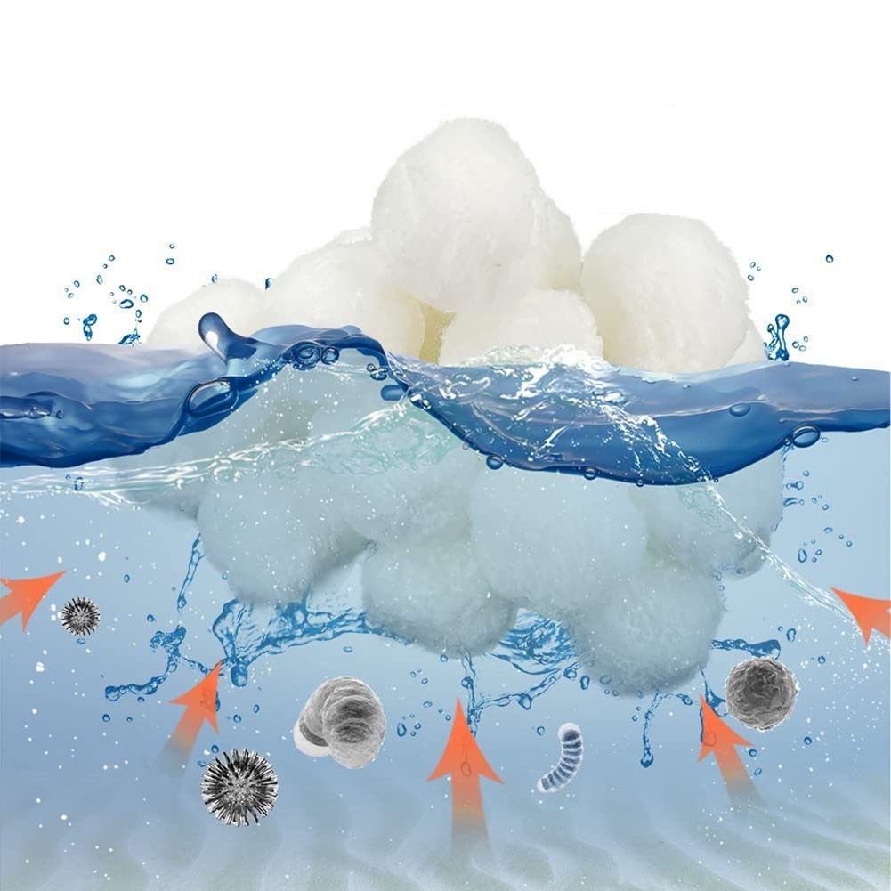 Long lasting and Easy to Maintain 5cm Pool Filter Balls for Swimming Pools
