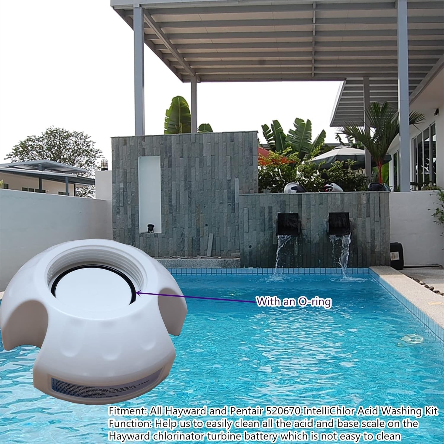 Pool Cleaning Stand GLX-CELLSTAND for All Hayward & 520670 IntelliChlor Acid Was