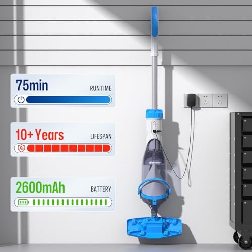 BIELMEIER Handheld Pool Vacuum Telescopic 19 GPM Suction