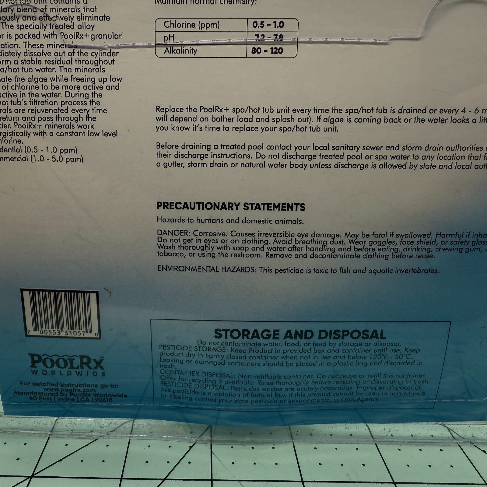 PooI RX+ Worldwide spa unit 100-400 gallons.