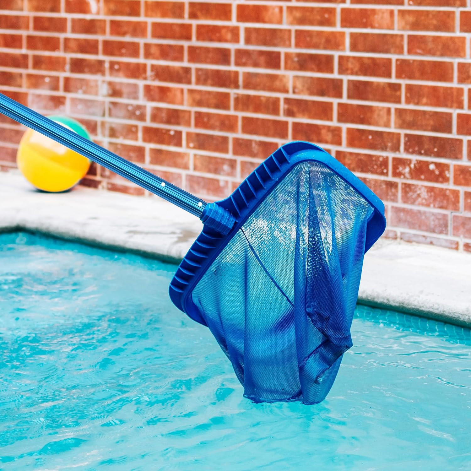 – Telescopic Pool Pole, 12 Ft, Adjustable 3Pc Expandable Cleaning Pole |
