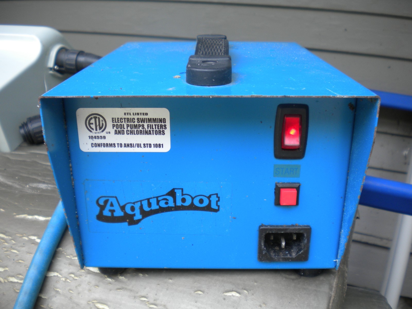 Aquabot Pool Cleaner Robot With Power Supply , cord unit needs power drive