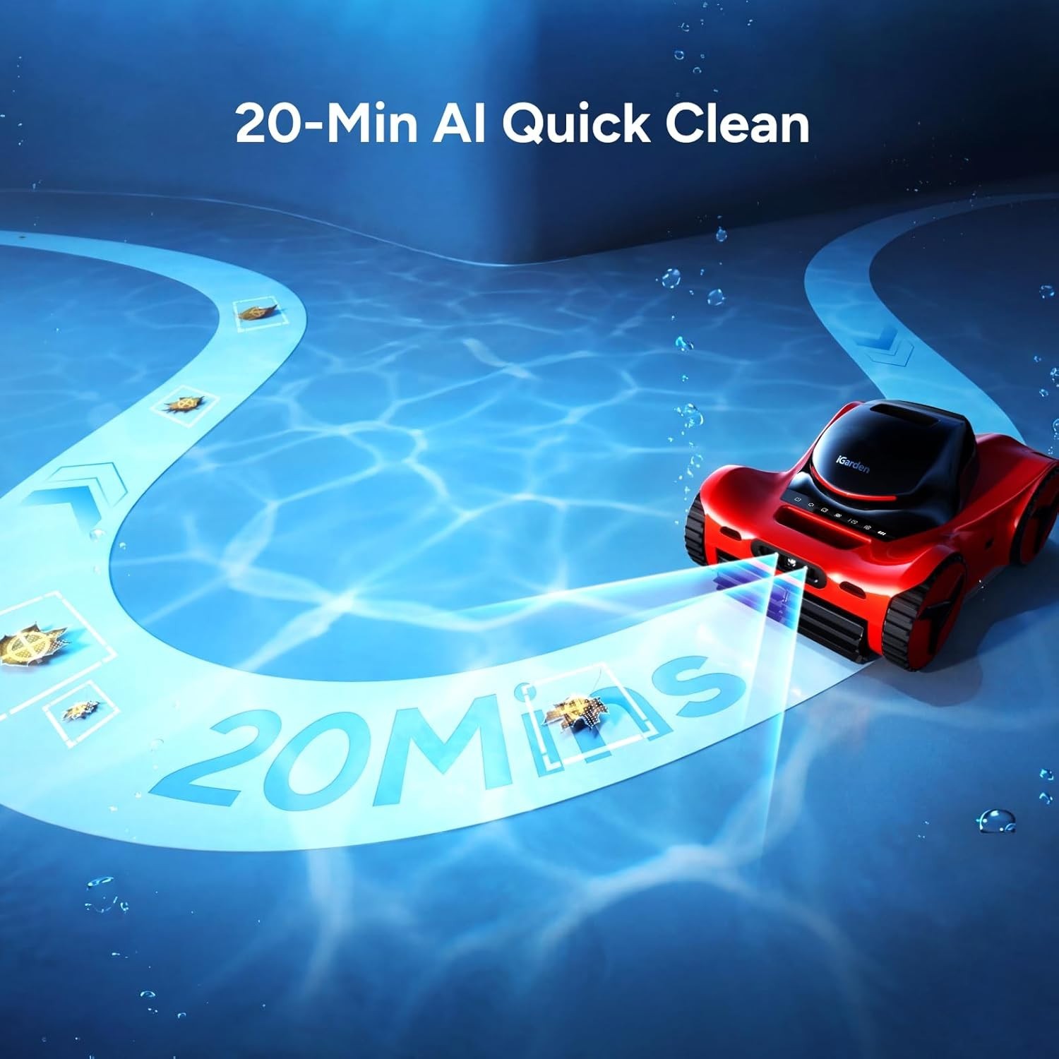 iGarden Robotic Pool Cleaner M1 AI Series Excellent Condition Used Once for Demo