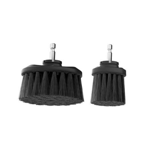 Hard Bristle Cleaning Brush Set, 2 Piece, 2&Prime; and 3.5&Prime; Hard Bristle Brush
