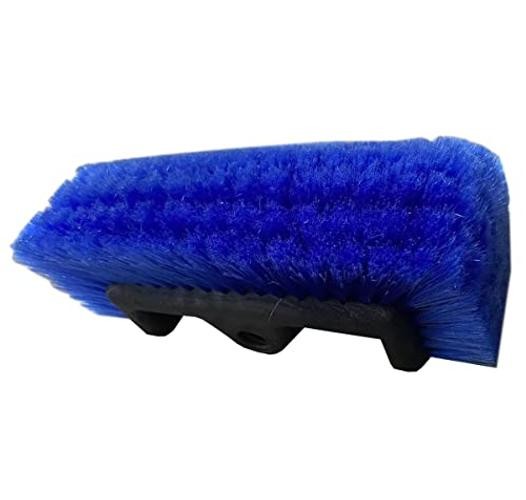 10&Prime; Flow-Thru Car Wash Brush Head, Blue Bristles, No Paint Scratch Cleaning