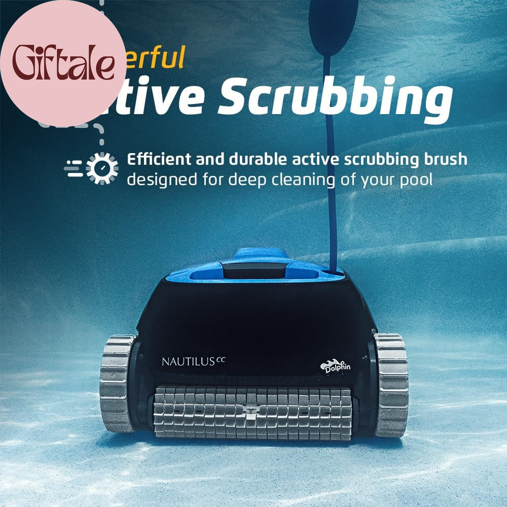 Nautilus CC Automatic Robotic Pool Vacuum Cleaner, Wall Climbing Scrubber Brush,