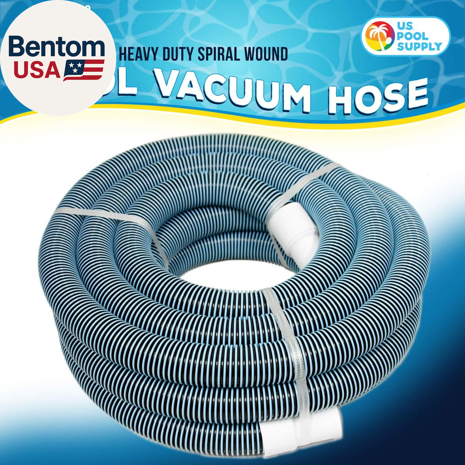 Pool Vacuum Hose – 1-1/2&Prime; X 30&prime; Professional Heavy Duty Pool Hose for Inground,