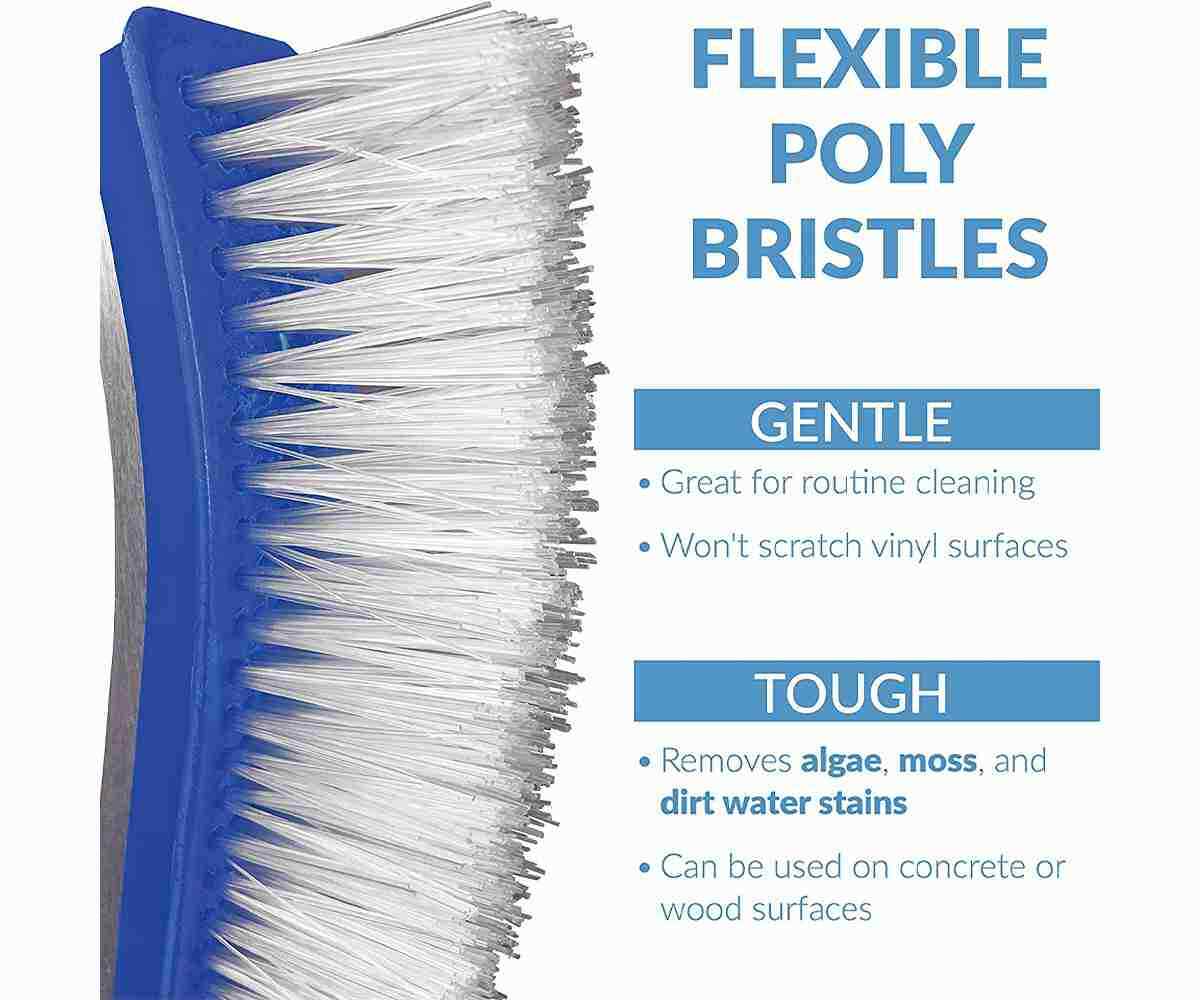 NEW 18&Prime; Curved Wall Floor Brush for In/Above Ground Swimming Pool [Brush Only]
