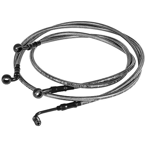 1068 Extended Front/Rear Brake Lines Flexible Fit for ATV Polaris RZR 800/S